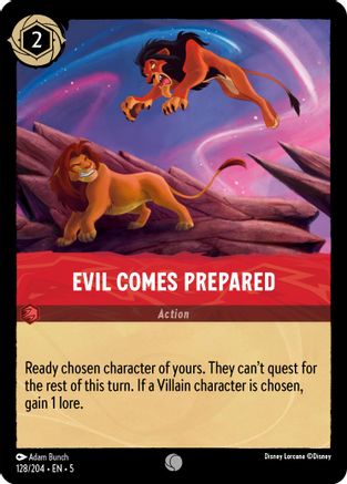 Evil Comes Prepared (5-128) (Cold Foil)