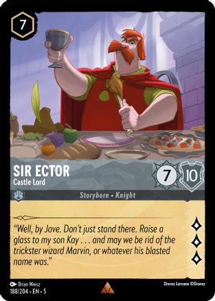 Sir Ector - Castle Lord (5-188) (Cold Foil)