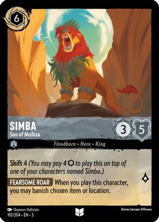 Simba - Son of Mufasa (5-192) (Cold Foil)