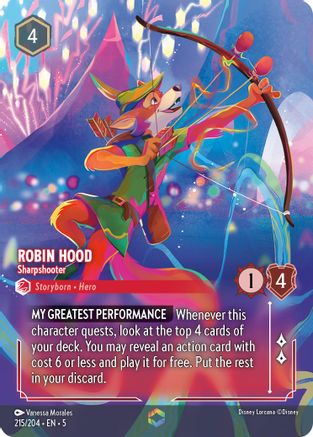 Robin Hood - Sharpshooter (Enchanted) (5-215) (Holofoil)