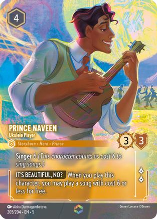 Prince Naveen - Ukulele Player (Enchanted) (5-205) (Holofoil)