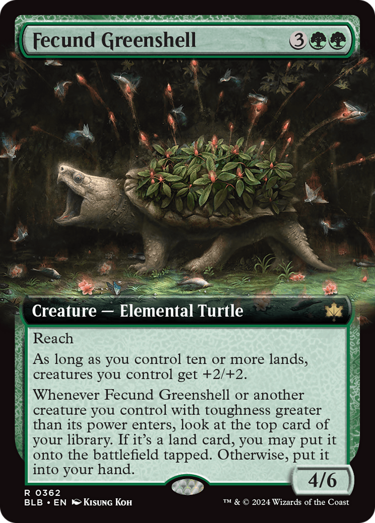 Fecund Greenshell (BLB-362) (Extended Art)