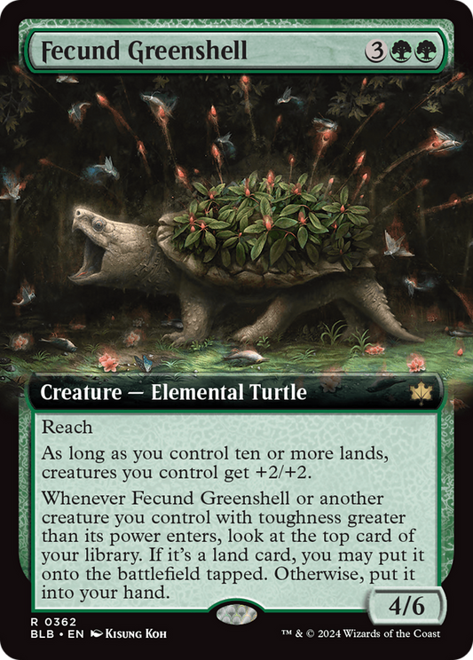 Fecund Greenshell (BLB-362) (Extended Art)