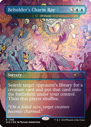 Beholder's Charm Ray - Bribery (Rainbow Foil) (SLD-1786)