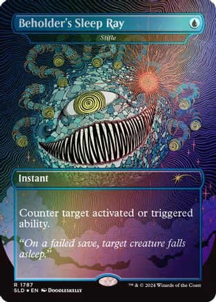 Beholder's Sleep Ray - Stifle (Rainbow Foil) (SLD-1787)