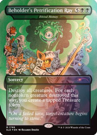 Beholder's Petrification Ray - Blood Money (Rainbow Foil) (SLD-1789)