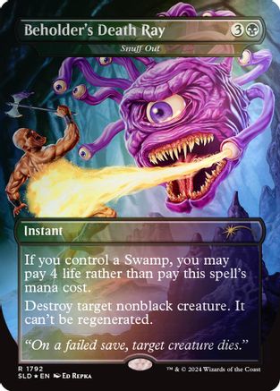 Beholder's Death Ray - Snuff Out (Rainbow Foil) (SLD-1792)