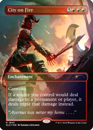 City on Fire (Rainbow Foil) (SLD-1803)