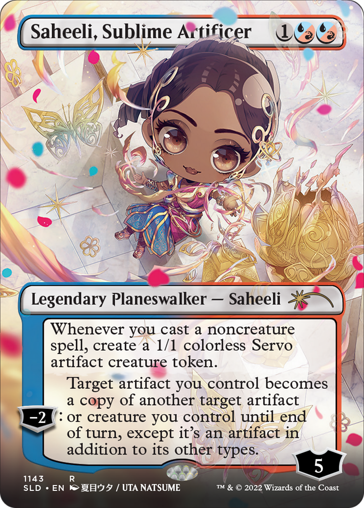 Saheeli, Sublime Artificer (SLD-1143) (Borderless)