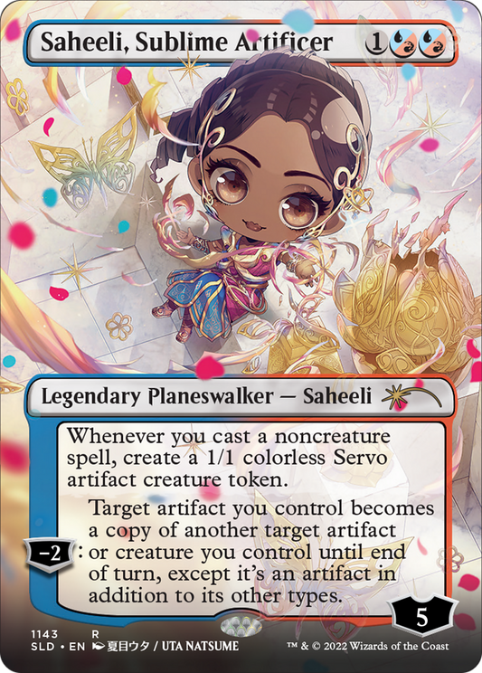 Saheeli, Sublime Artificer (SLD-1143) (Borderless) (Foil)