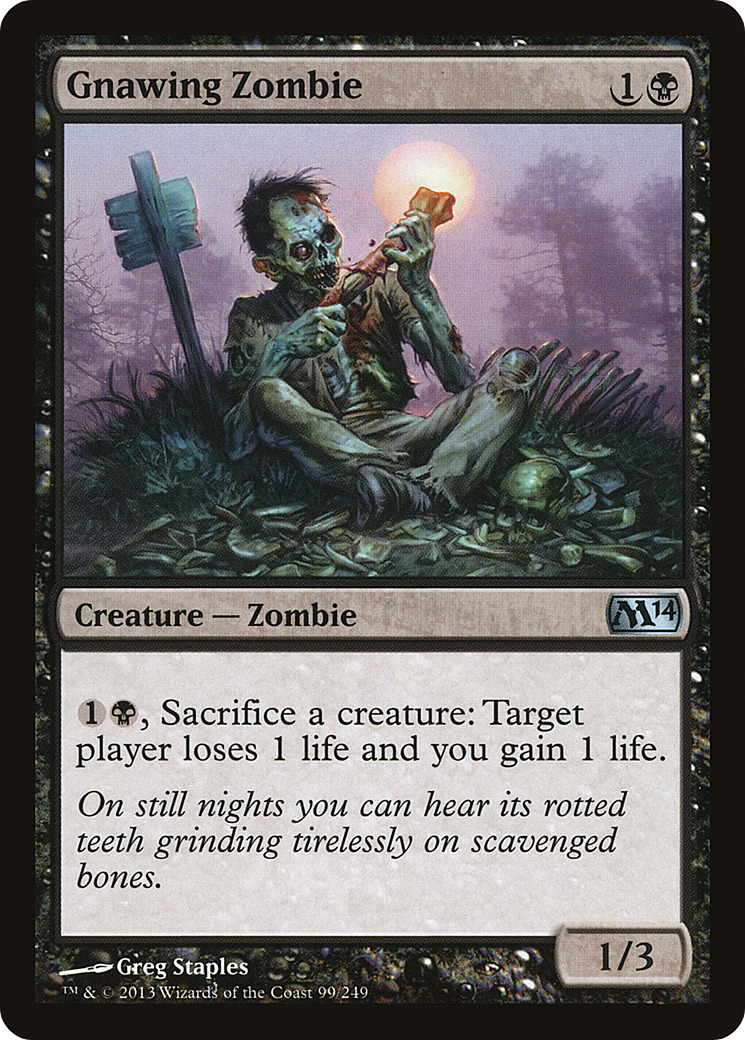 Gnawing Zombie (M14-099) (Foil)