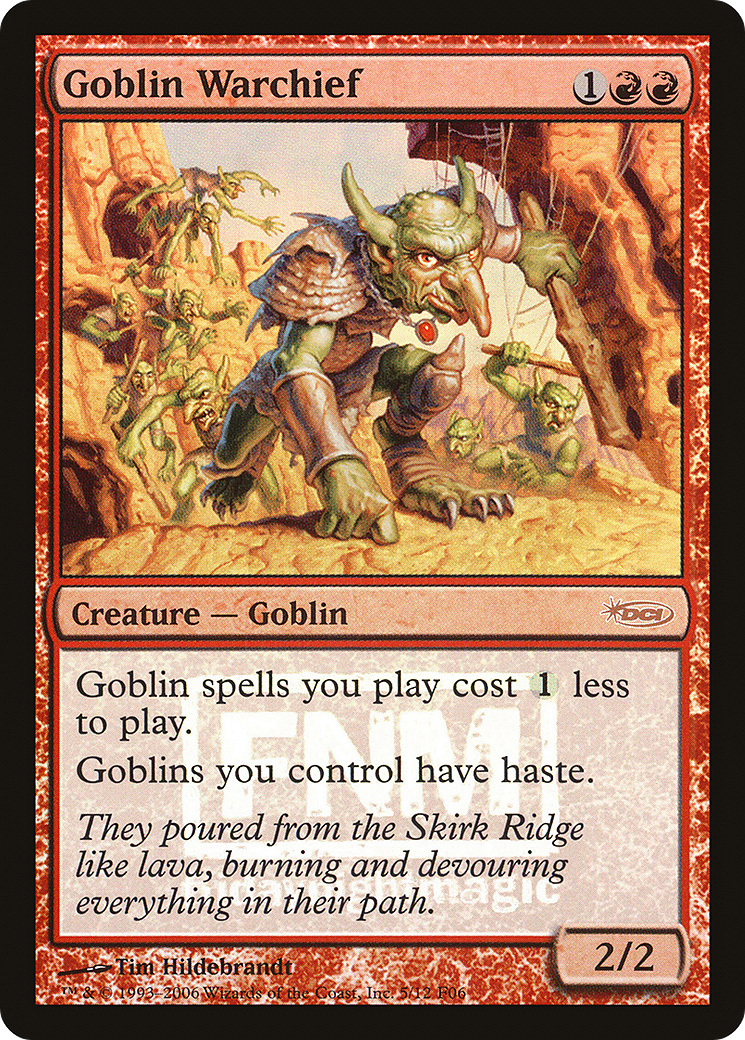 Goblin Warchief (FNM-005) (Foil)
