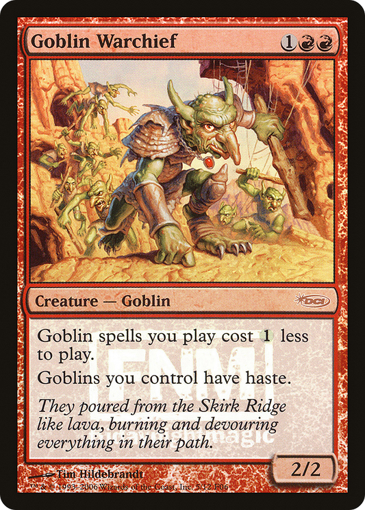 Goblin Warchief (FNM-005) (Foil)