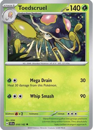 Toedscruel (SCR-018) (Reverse Holofoil)