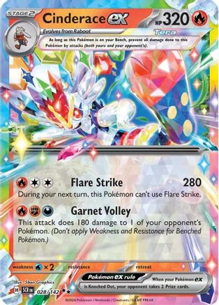 Cinderace ex (SCR-028) (Holofoil)