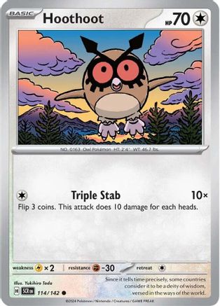Hoothoot (SCR-114) (Reverse Holofoil)