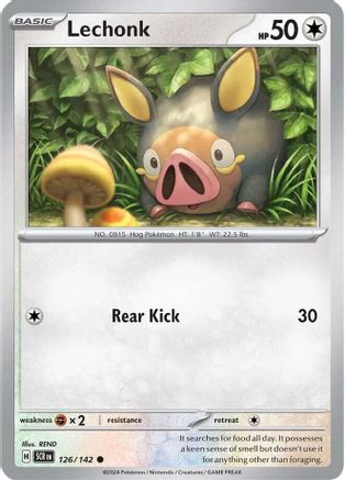 Lechonk (SCR-126) (Reverse Holofoil)