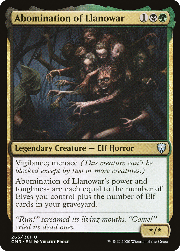 Abomination of Llanowar (CMR-265) (Foil)