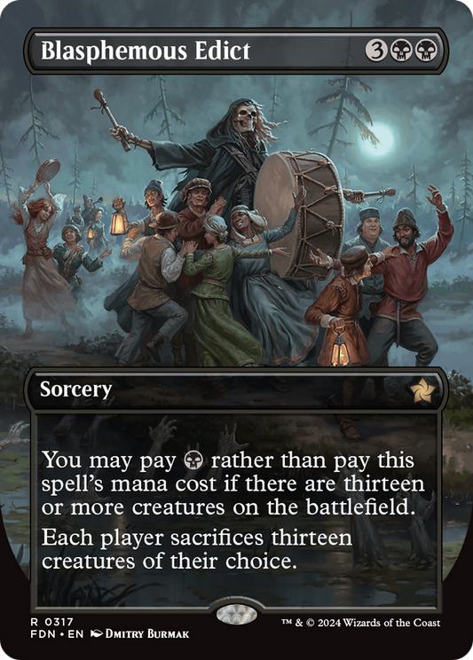 Blasphemous Edict (FDN-317) (Borderless) (Foil)