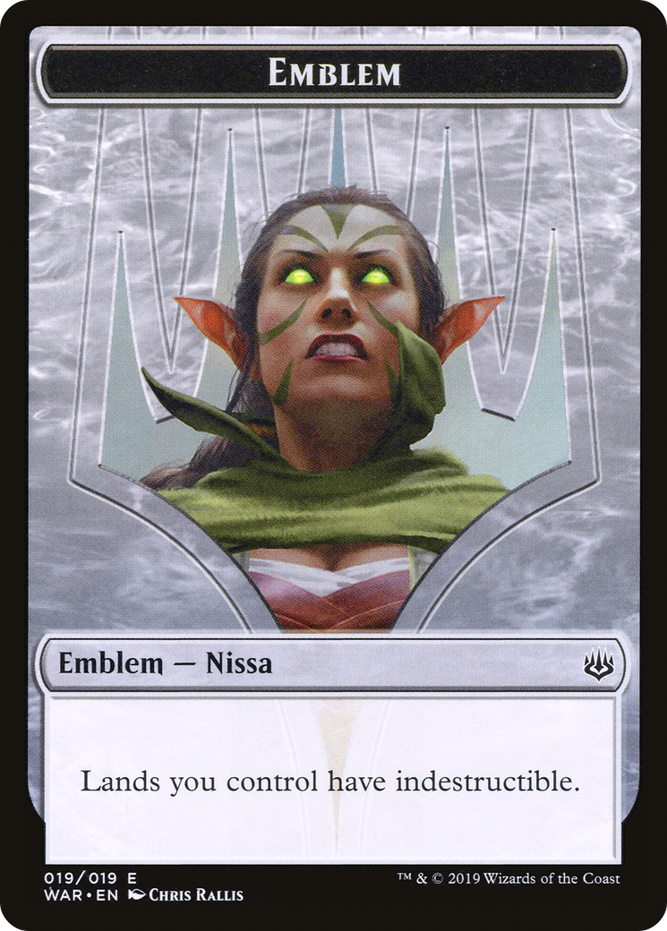 Nissa, Who Shakes the World Emblem (WAR-019)