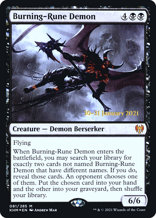Burning-Rune Demon (PRE-81S) (Foil)