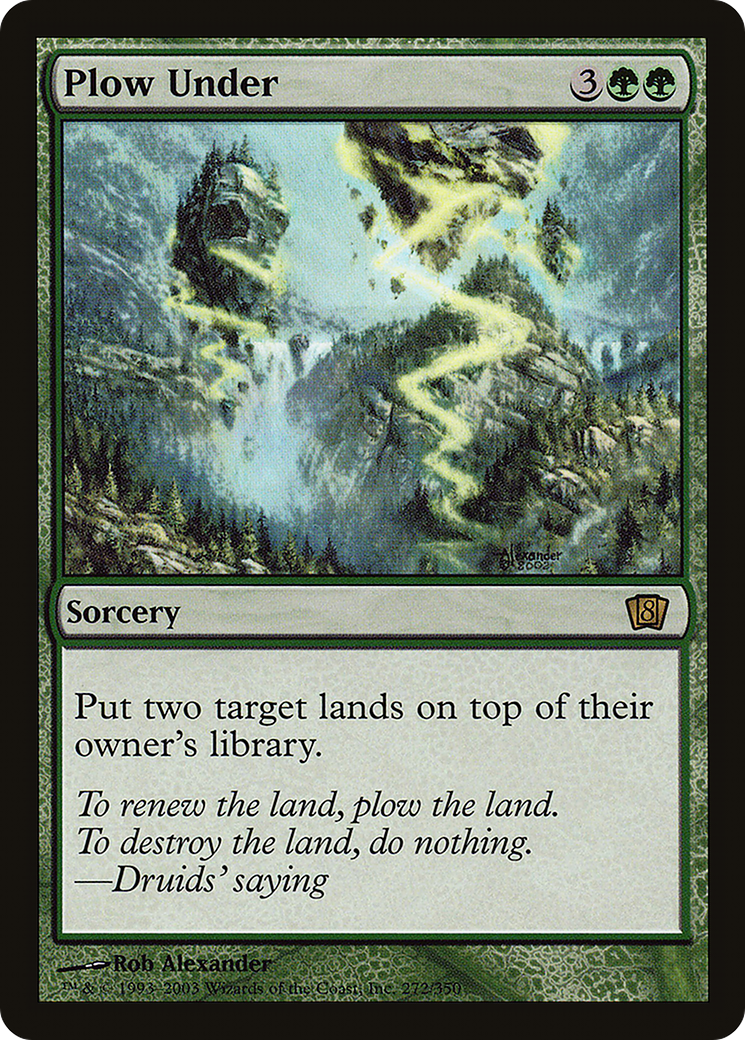 Plow Under (8ED-272★) (Foil)