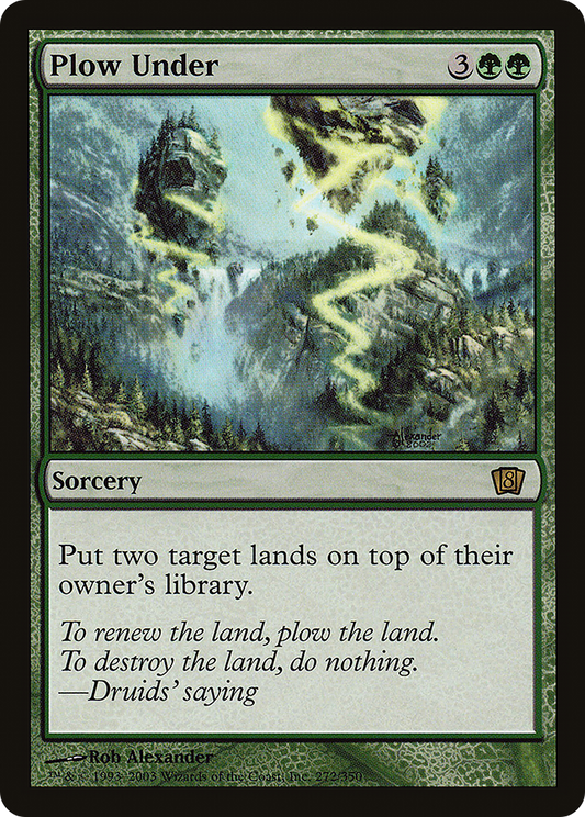 Plow Under (8ED-272★) (Foil)