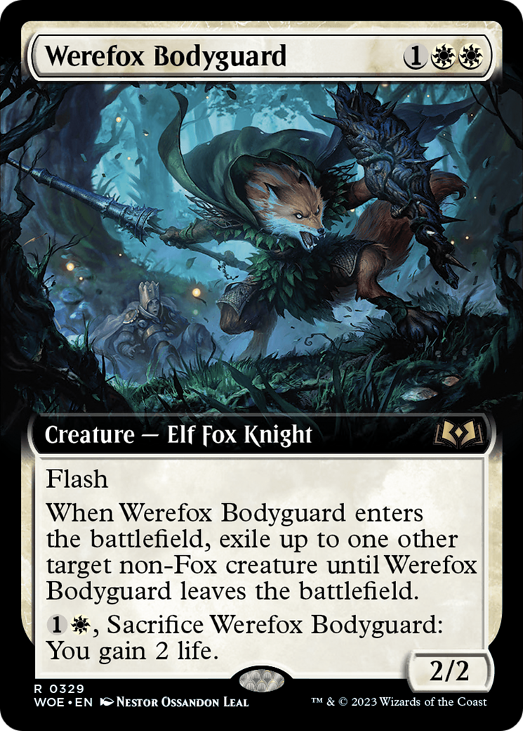 Werefox Bodyguard (WOE-329) (Extended Art) (Foil)