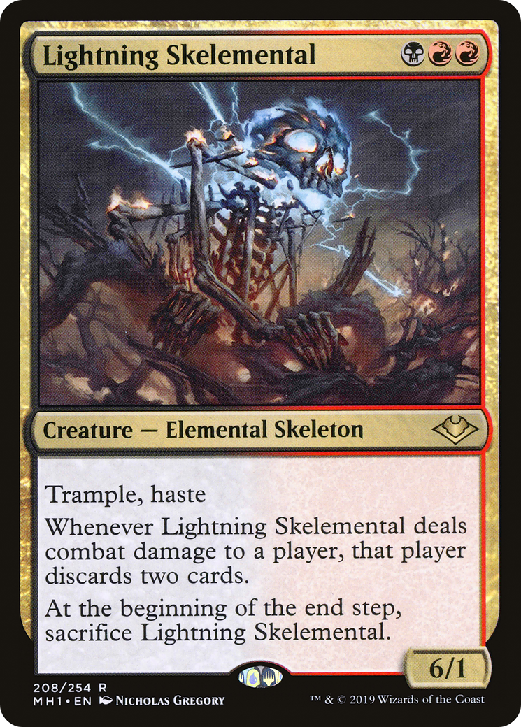 Lightning Skelemental (MH1-208) (Foil)