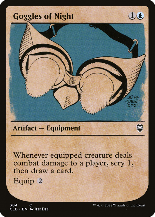 Goggles of Night (CLB-384) (Showcase) (Foil)