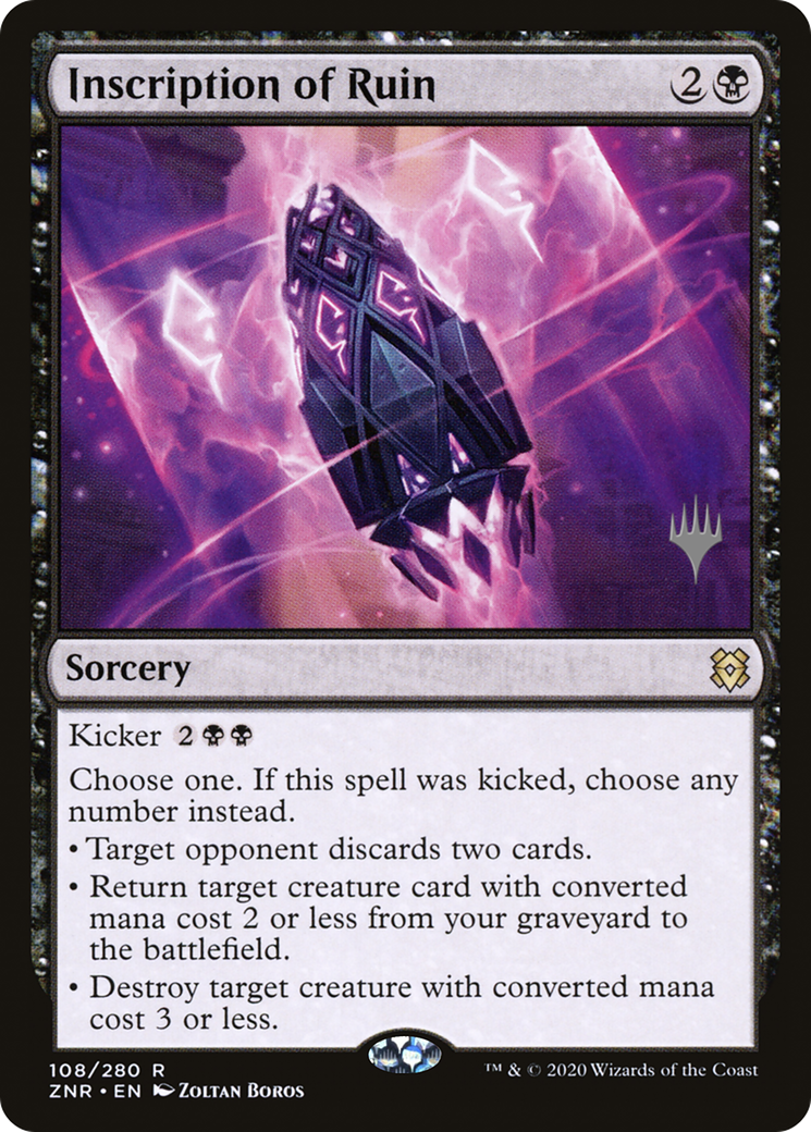 Inscription of Ruin (PPZNR-108P) (Foil)