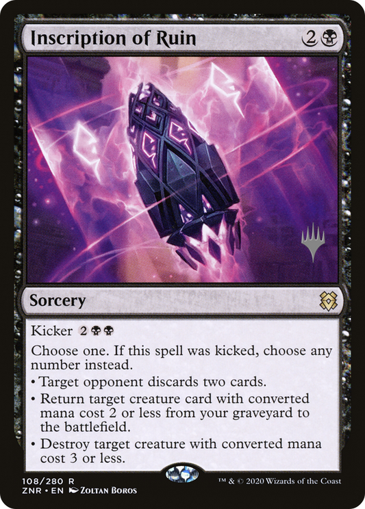 Inscription of Ruin (PPZNR-108P) (Foil)