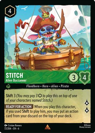 Stitch - Alien Buccaneer (6-072) (Cold Foil)