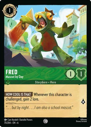 Fred - Mascot by Day (6-075) (Cold Foil)
