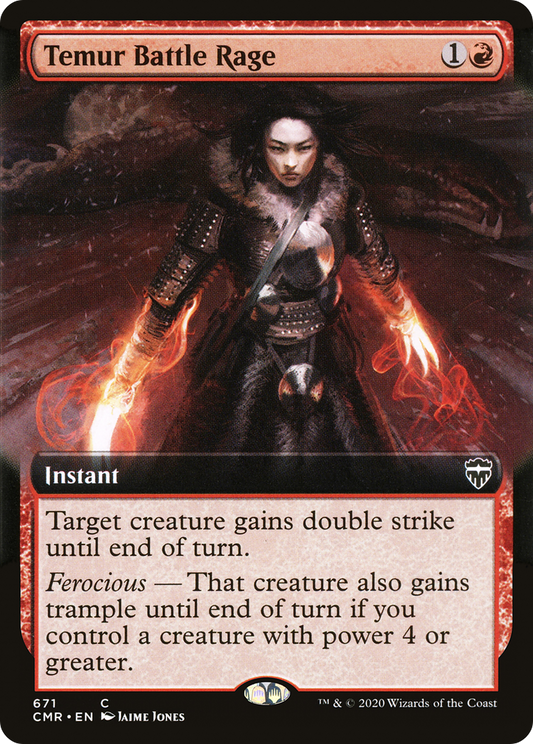 Temur Battle Rage (CMR-671) (Extended Art) (Foil)