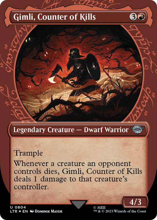 Gimli, Counter of Kills (LTR-804) (Showcase) (Borderless) (Surge Foil)