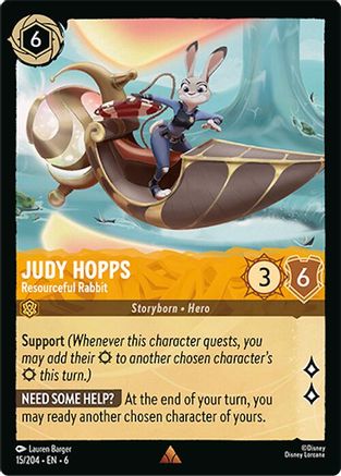 Judy Hopps - Resourceful Rabbit (6-015) (Cold Foil)