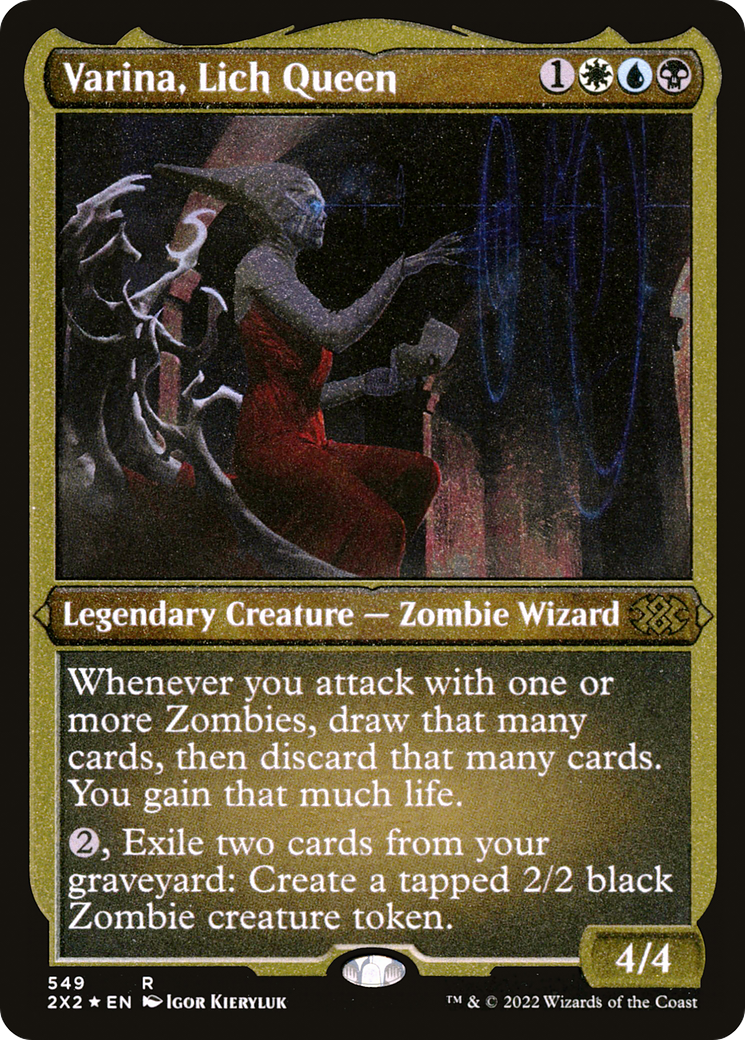 Varina, Lich Queen (2X2-549) (Etched Foil)