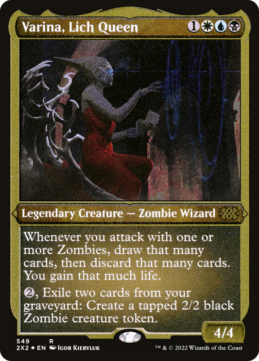 Varina, Lich Queen (2X2-549) (Etched Foil)