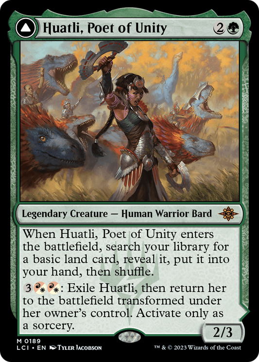 Huatli, Poet of Unity // Roar of the Fifth People (LCI-189)