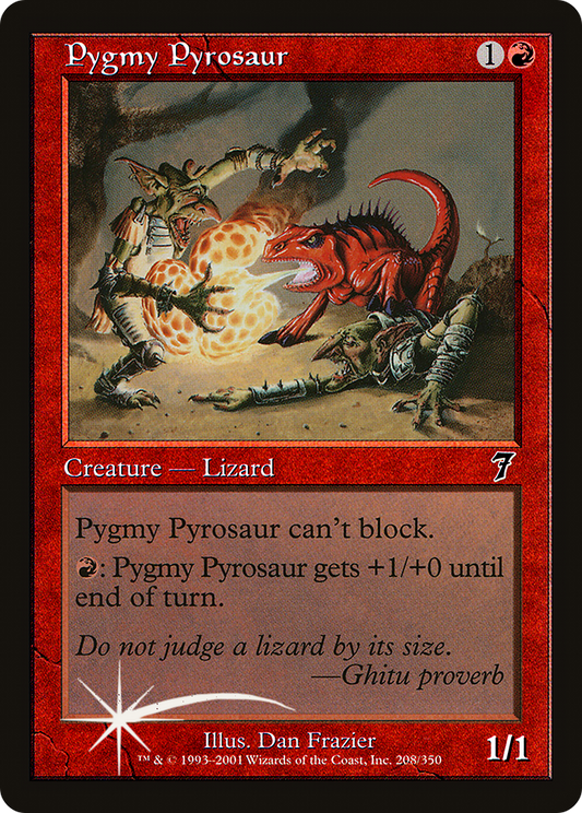 Pygmy Pyrosaur (7ED-208★) (Foil)