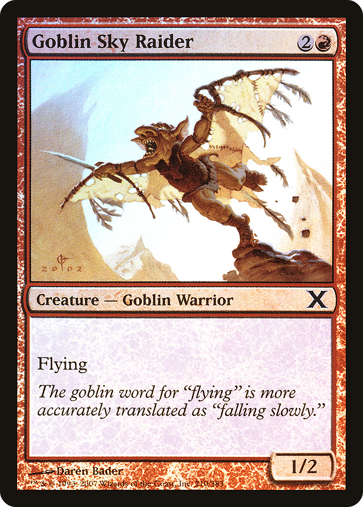 Goblin Sky Raider (10E-210★) (Foil)