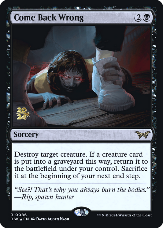Come Back Wrong (PRE-86S) (Foil)