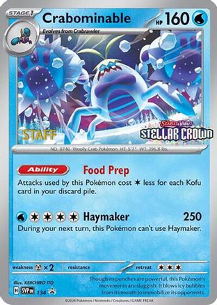 Crabominable (SVP-134) (Reverse Holofoil)