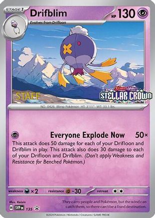 Drifblim (SVP-135) (Reverse Holofoil)