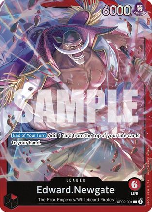 Edward.Newgate (OP02-001) (OP02-001) (Foil)