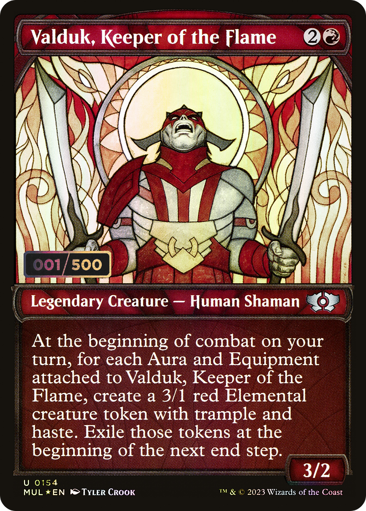 Valduk, Keeper of the Flame (MUL-154Z) (Showcase) (Foil) (Serialized)