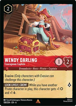 Wendy Darling - Courageous Captain (6-108) (Cold Foil)