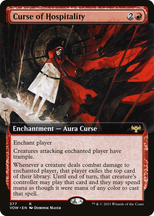 Curse of Hospitality (VOW-377) (Extended Art) (Foil)