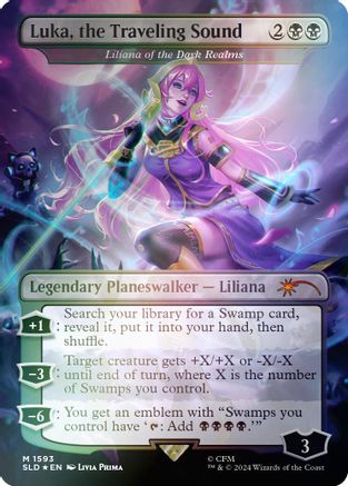 Luka, the Traveling Sound - Liliana of the Dark Realms (Rainbow Foil) (SLD-1593)